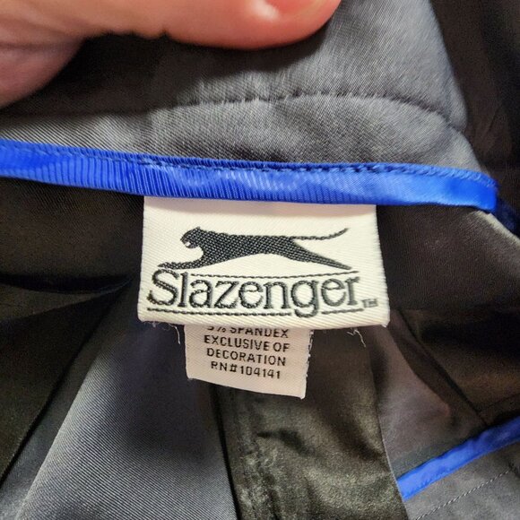 Slazenger Mens Navy Golf Shorts W42 Polyester/Spandex Blend Classic Fit With Bac - Picture 4 of 5